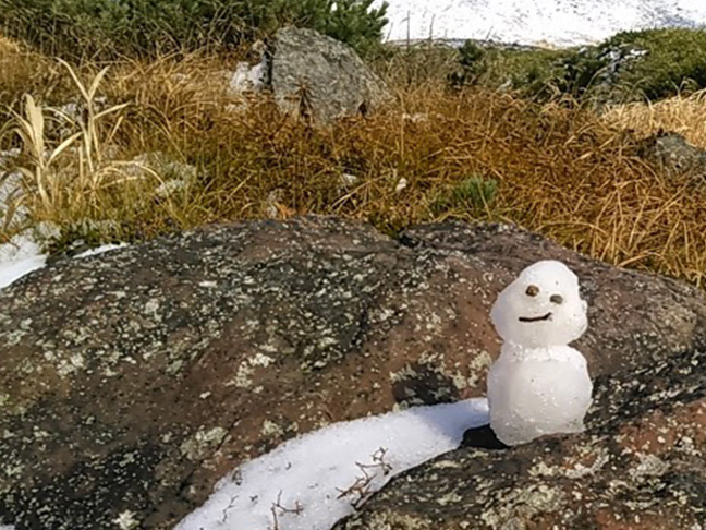 日本一早い初雪